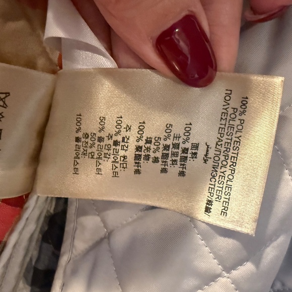 Burberry Cream Quilted Jacket - Picture 5 of 14